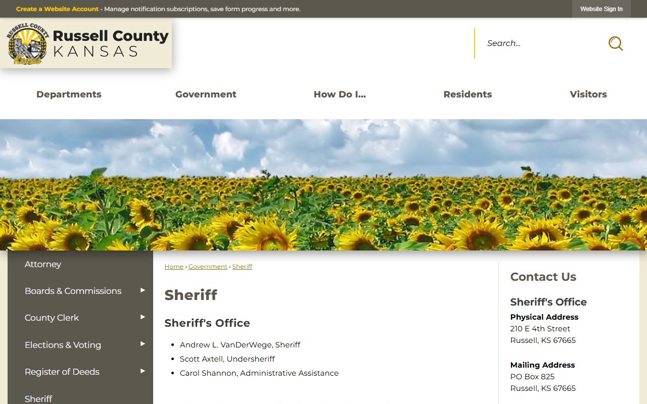 Russell County arrest records Sheriff office source