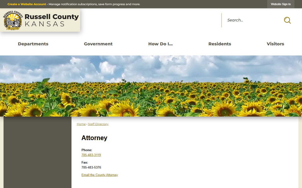 Russell County criminal court records County Attorney staff directory